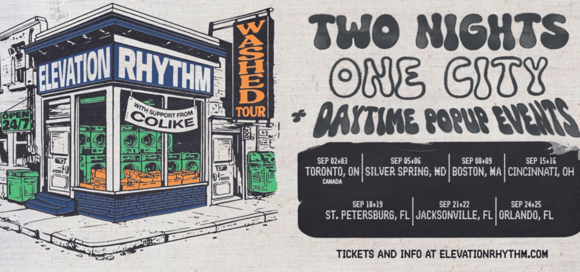 ELEVATION RHYTHM Announces the WASHED Tour